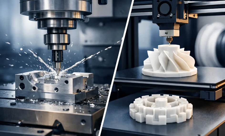 CNC Machining vs 3D Printing