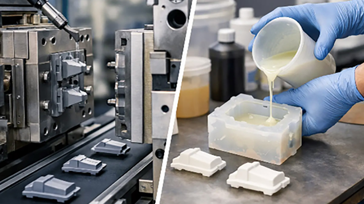 Injection Molding vs Urethane Casting Compared