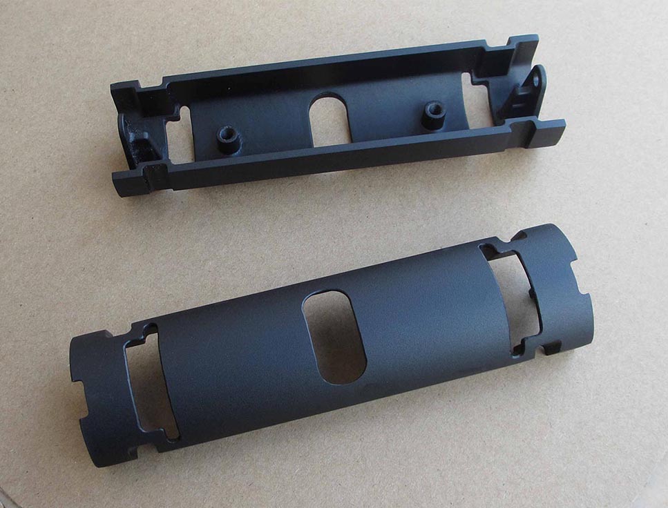 Custom CNC Machined Aluminum Housing for Electronic Devices -Black Anodized