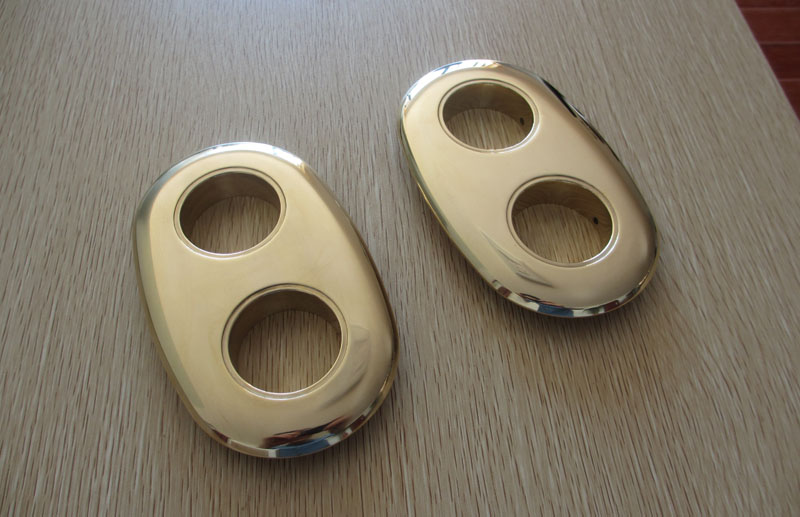Custom CNC Machined Brass Components - High Gloss Polishing Finish